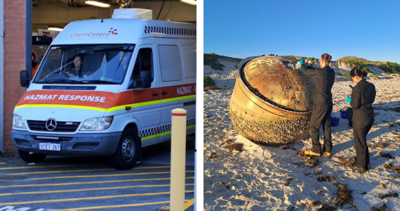 Suspected space junk found north of Perth